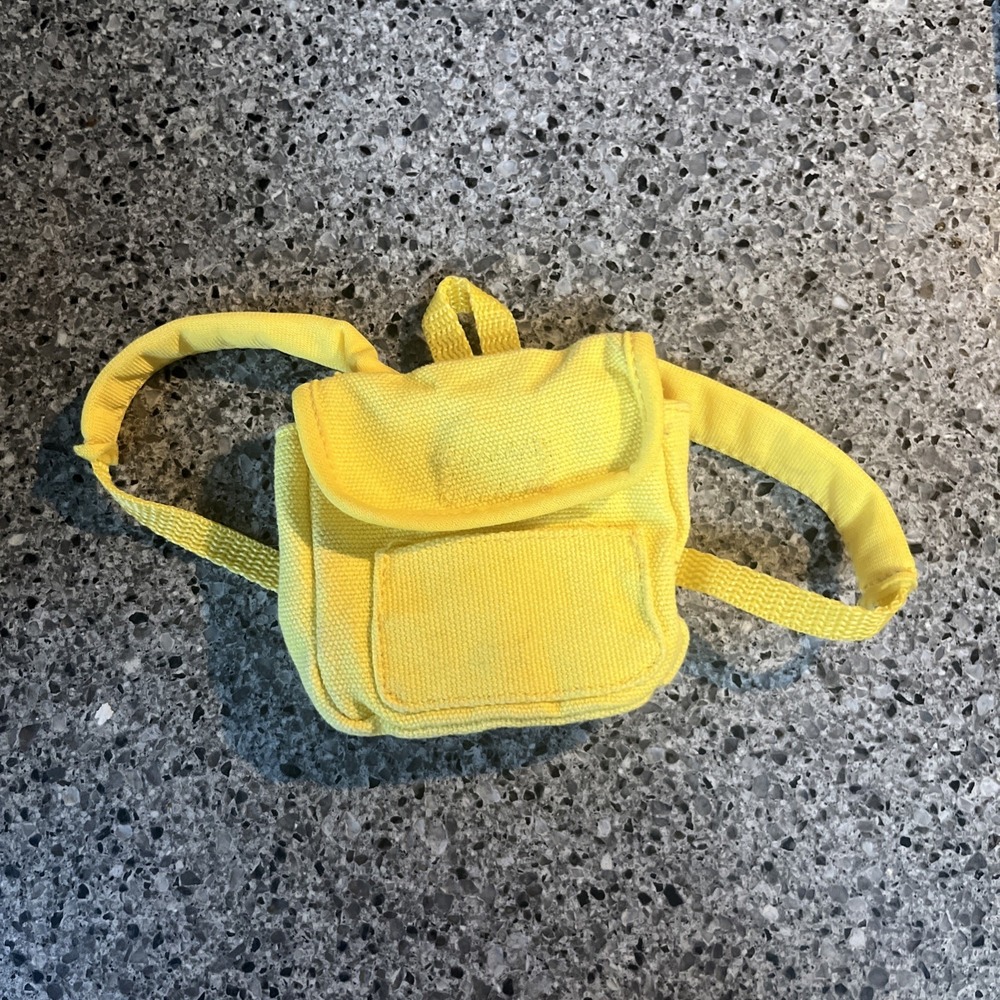 Build A Bear Yellow Backpack Accessory For BABW Plush Bears Rare